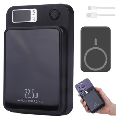 Kompatibel für i-Phone 10000mAh Magnet Powerbank Tragbar Extern Akku Ladegerät