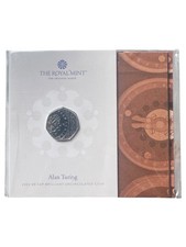 2022 Alan Turing 50p BUNC Royal Mint Presentation Pack Sealed