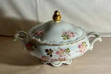 Mitterteich Autumn Leaves 11 1/4" Round Covered Vegetable Bowl With Lid