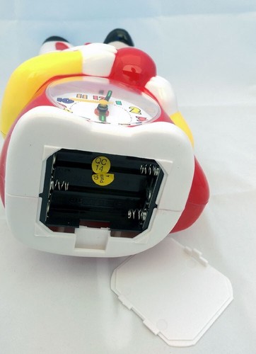 Rare Bunny Rabbit Girl Kids 11" Musical Music Desk Alarm Clock - Picture 9 of 12