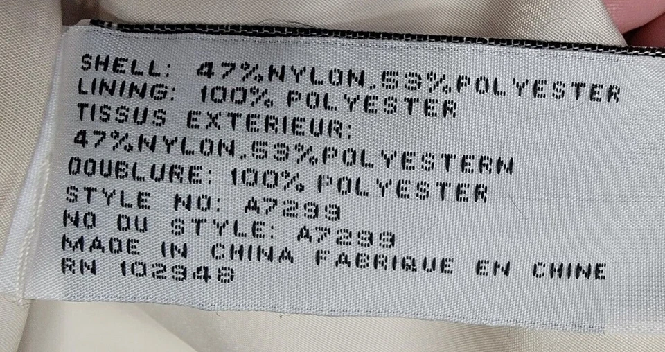 Chaqueta gabardina de tul para mujer talla S pequeña beige doble botonadura Foto 3 de 4