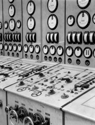 An Instrument Panel In The Control Room At Klingenberg Power Station OLD PHOTO