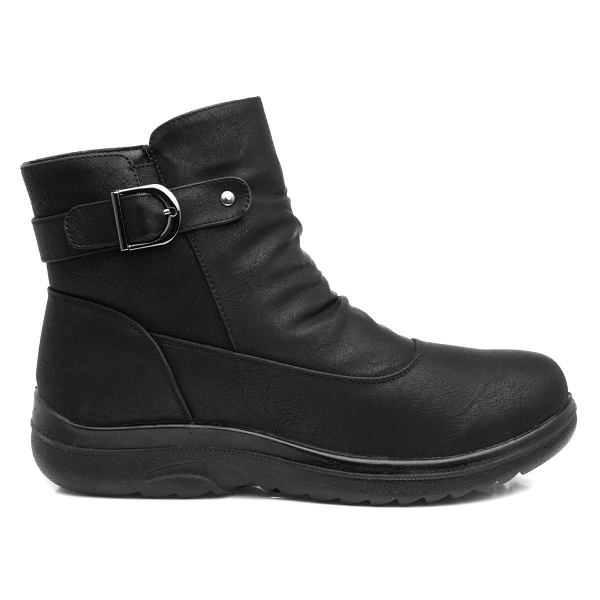 Fur Lined Softlites Ladies Boots Softlites Womens Boots Black Zip