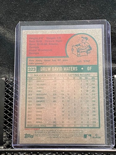 Drew Waters 2024 Topps Heritage High # Chrome #535/699 #323 Royals - Picture 2 of 2