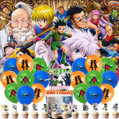 Hunter×Hunter Geburtstag Partydekorations Banner Luftballons Teller Kuchentopper