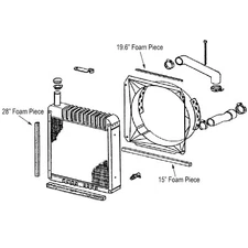 International 986 1086 1486 1586 Radiator Foam Seal Kit USA