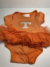 Tennessee Orange Two Feet Ahead Hearts Tutu Creeper One Piece Newborn