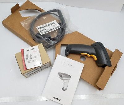 Symbol ORG LS4008i-i300 Laser Handheld Barcode Scanner/Cable/Pwr Supply/Drivers