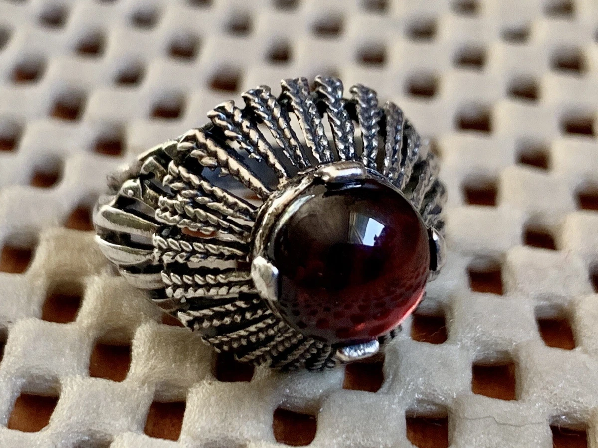 Vintage garnet 2024 rings ebay
