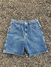 vintage wrangler jorts mens 36 waist faded blue silver edition y2k baggy