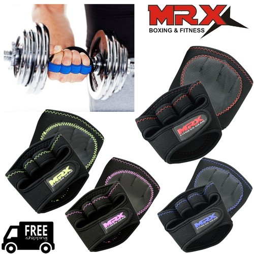 MRX Weightlifting Grip Pads Training Fitness Gym Bodybuilding Straps Hand Gloves - 第 1/19 張圖片