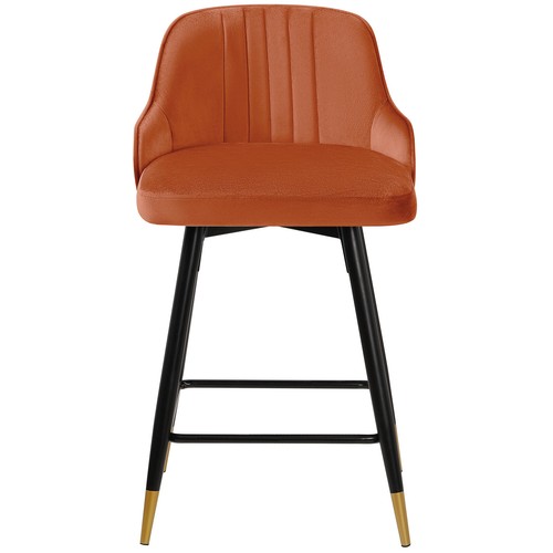 2/4x Velvet Bar Stools Swivel Breakfast Chair Kitchen Cafe Pub Chair w/Metal Leg - Picture 65 of 73