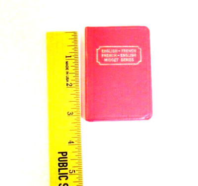 Burgess & Bowes Dictionaries Midget Series London-English-French