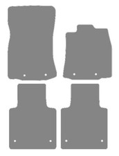 Fits Jaguar XJ Series X351 LWB 4x Eyelets 09-19 Grey Fitted Car Mats Hitech