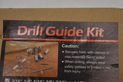 Drill Guide Dowel Jig Kit With 6 Bushings - 3/16" To 1/2" Sizes, Perfect For Woodworking 10 thumbnail image