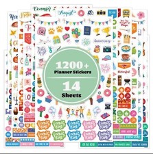 Planner Stickers - 12 Monthly Celebrations Planner Stickers, Daily Planners A...