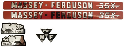 Massey Ferguson 35X Traktor Aufkleber Set