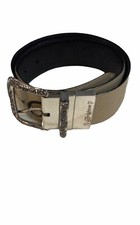 Preownrd Brighton Beige Leather Belt Size 30
