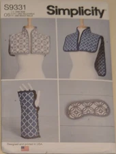 Simplicity- 9331 - Hot or Cold Shoulder Wraps, Mask and Wrist Wrap