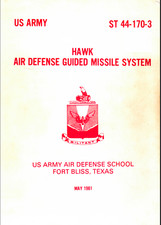 136 p. 1981 ST 44-170-3 HAWK AIR DEFENSE GUIDED MISSILE SYSTEM Manual on Data CD