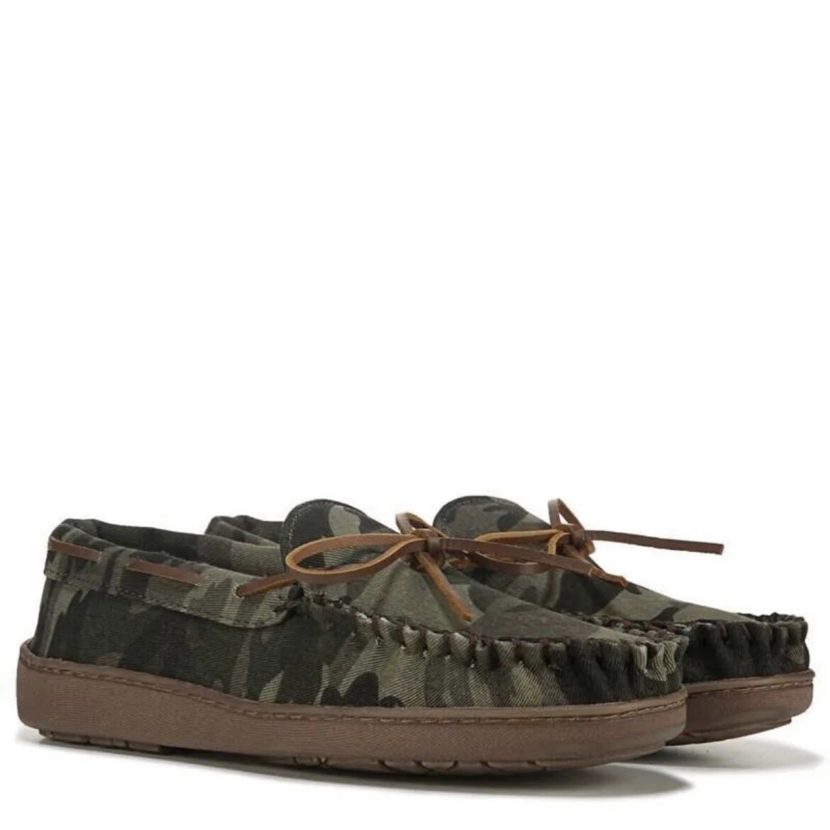 MINNETONKA Men\'s Moccasin Slippers US Size 9 CAMO Print Fabric Cozy Lined NEW 1_681131_TH_ALT2.JPG main image 4