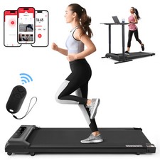 Walking Pad Treadmill Electric Under Desk Flat Treadmill Quiet w/ Remote Control