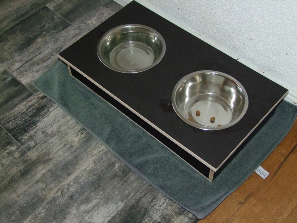 Futterbar, Futternapf aus Edelstahl. Abwaschbar, Außenbereich, Wasserfest. - Bild 2 von 4