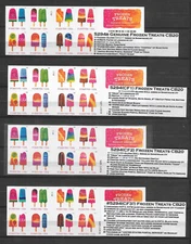 4 DIFFERENT FROZEN TREATS #5294b(CF)s CBs--All Three Listed + Regular Booklet