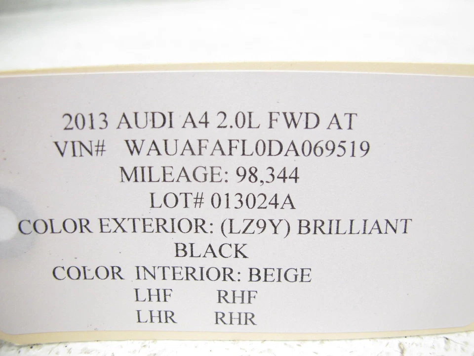 SEDÁN 💚 13-16 AUDI B8 A4 S4 RS4 TAPA MALETERO TRASERO TAPA MALETERO (SIN ENVÍO) Foto 2 de 4