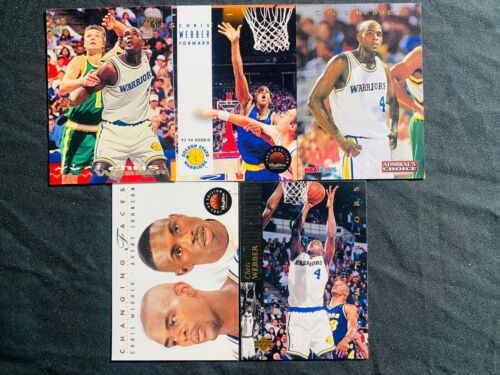 1990'S MIXED (SKYBOX, TOPPS) CHRIS WEBBER LOT 5 NM-MT NBA CARDS - Picture 1 of 1