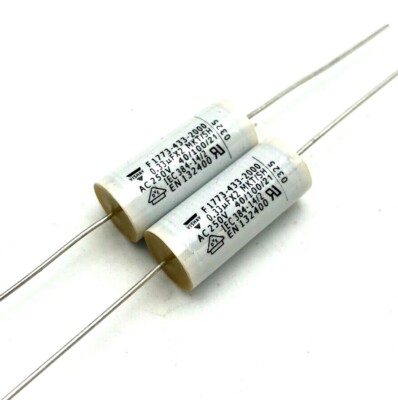 6 x Vishay X2 MKT F1773 0,33uF X2 /250VAC 330nF - Entstör Kondensator - NOS