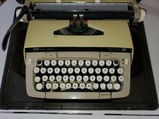 Vintage Smith Corona Galaxie 12 Twelve Typewriter & Hard Case  thumbnail