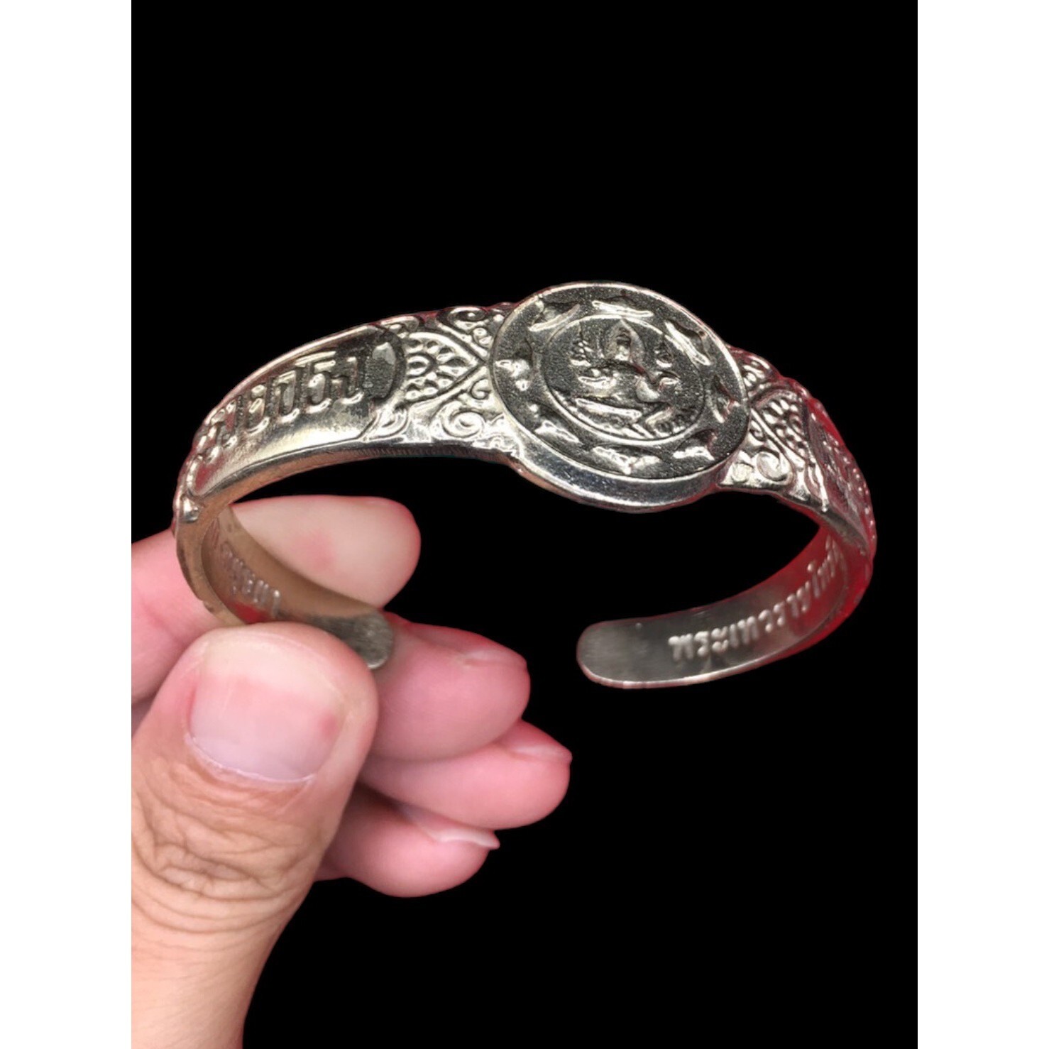 Bangle Thewarat Bodhisattva Bracelet LP Ruay Wat Tako Temple Thai Buddha Amulet-image