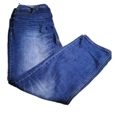 Seven 7 Jeans Men's 36x32 Slim Straight Fit Premium Denim Logo Blue