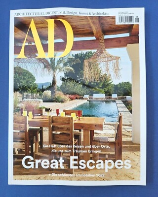  AD Juli/A 2022 Nr.231  Architectural Digest Stil Design Kunst & Architektur NEU