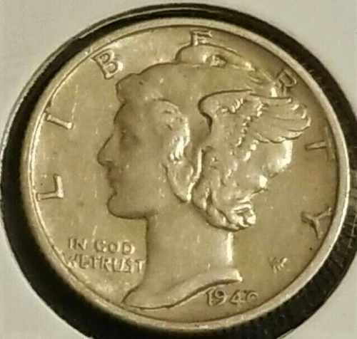 1940 S  Mercury Dime circulated 90% Silver VF to XF Extra Fine