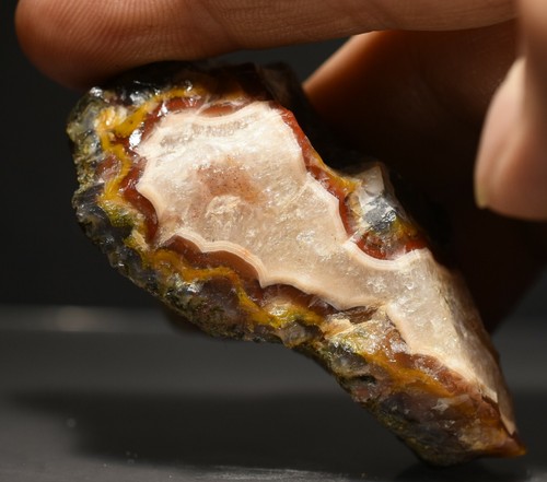 Agate Lapidary Cabbing Gemstone Rough Agate Aouli, Midelt Province, Morocco - Picture 10 of 12