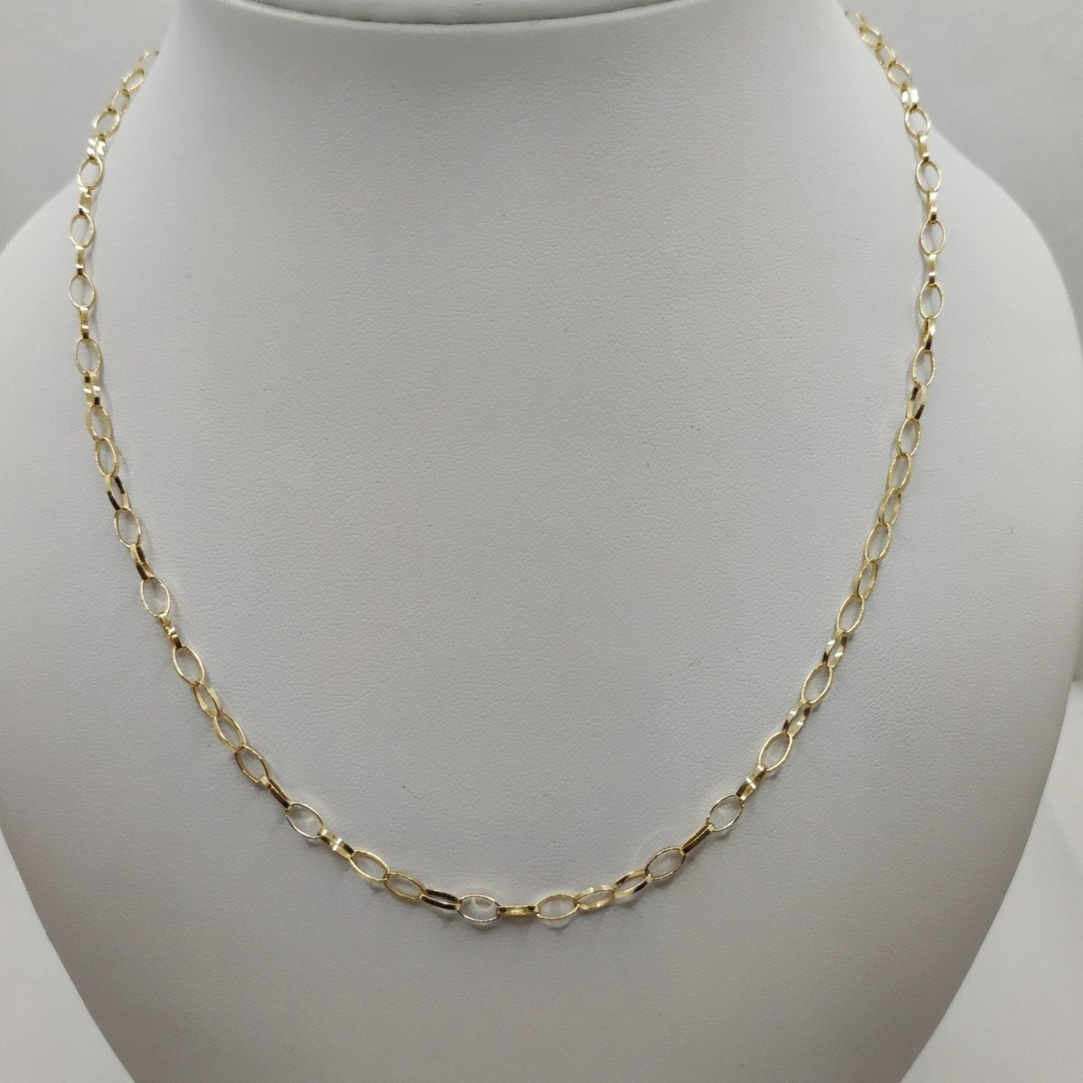 18K Gold Necklace For Women Chain Link 50 Cm 6.30 Gr | eBay