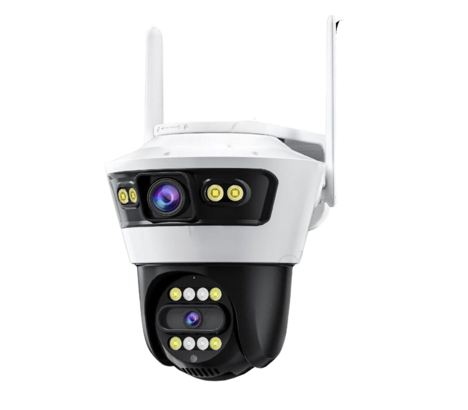 TELECAMERA VIDEOSORVEGLIANZA WIFI DOPPIA LENTE 3.6MM CON INFRAROSSI 2 ANTENNE