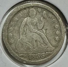 1855-P Seated Liberty Dime - Arrows - 90% Silver - (23-12)