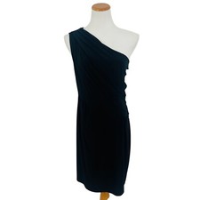 The Limited One-Shoulder Elegant Asymmetrical Ruched Evening Party Dress