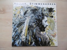 Andre Heller Autogramm signed LP-Cover "Heller. Stimmenhören" Vinyl