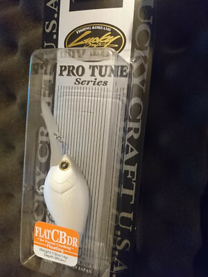 Lucky Craft ''Flat CB DR'' Pro Tune Series # 14g White & Gray