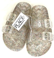 The Children's Place Girls Rainbow Glitter Jelly Sandals Size YOUTH 1