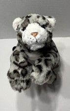 FAO Schwartz Plush Snow Leopard Realistic Stuffed Animal Endangered 15"