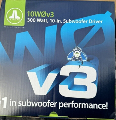 JL Audio 10'' 600w 4-Ohm Subwoofer 10W0v3-4 FAST FREE SHIPPING