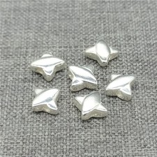 10 pièces d'entretoises d'avion brillantes en argent sterling 925 petites perles