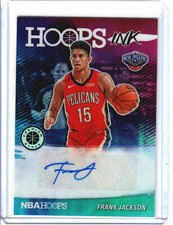2019-20 Panini Hoops Premium Stock Frank Jackson Hoops Ink Silver Prizm Auto