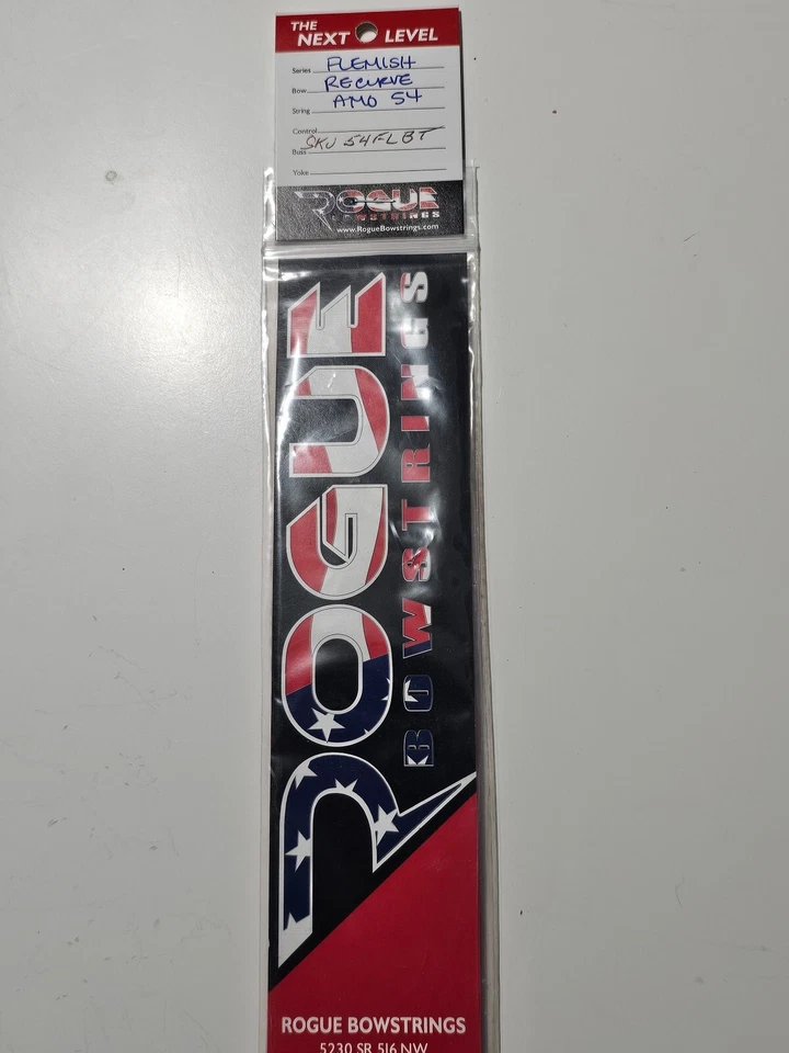 ROUGE BOWSTRINGS - D97 FLEMISHED RECURVE BOWSTRING 54" AMO BROWN & BLACK TWIST - Image 3 of 3