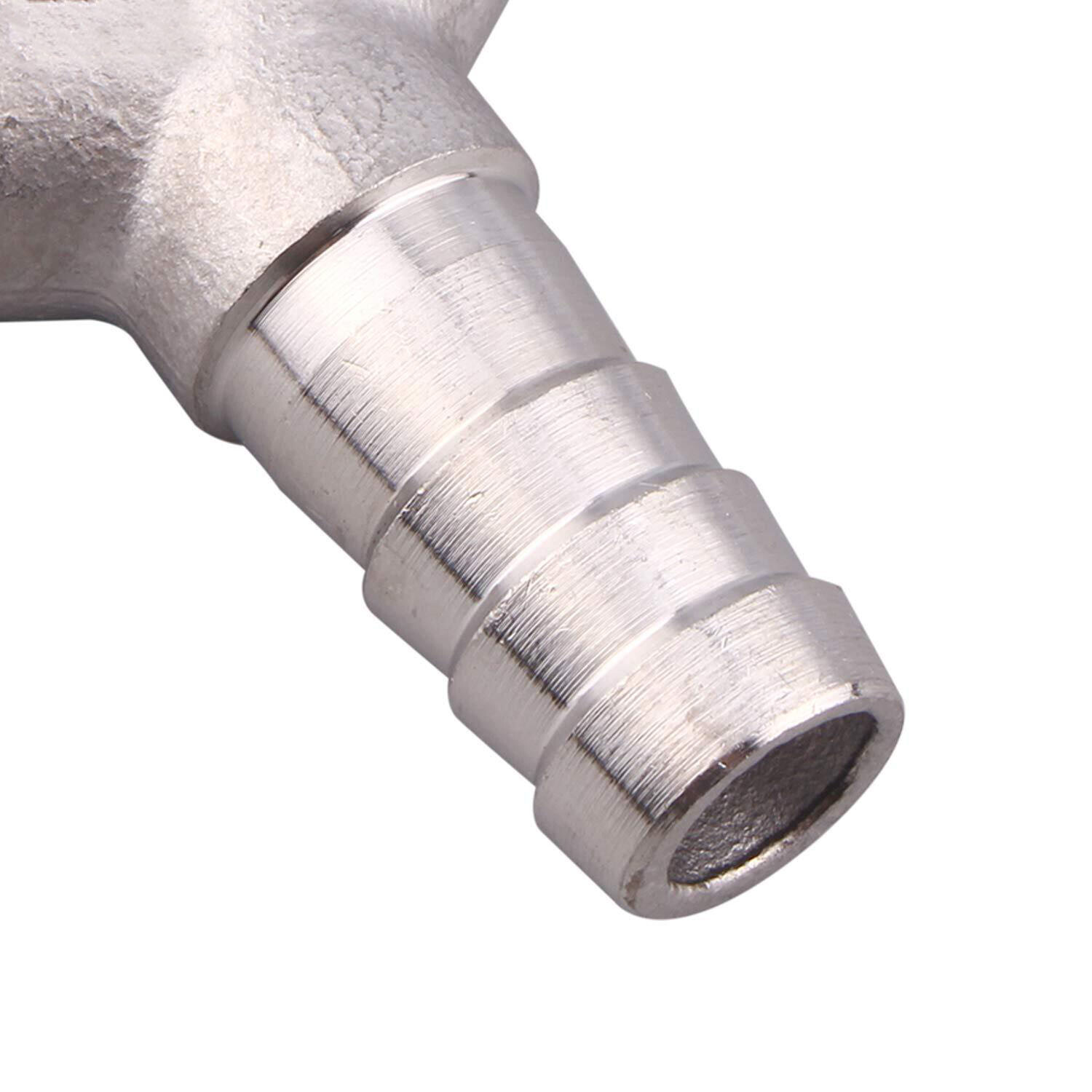 Stainless Steel 1" Hose Barb 3Way Y Shape Wye Union Barbed Splitter